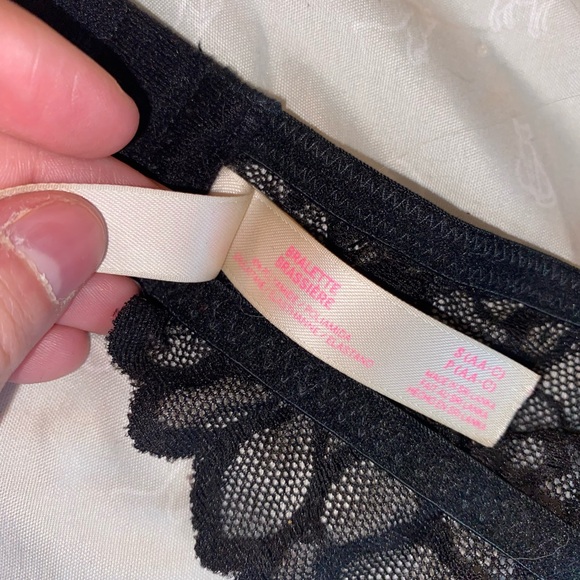 Love Pink Black Bralette Size Small (AA-C) - Picture 8 of 10